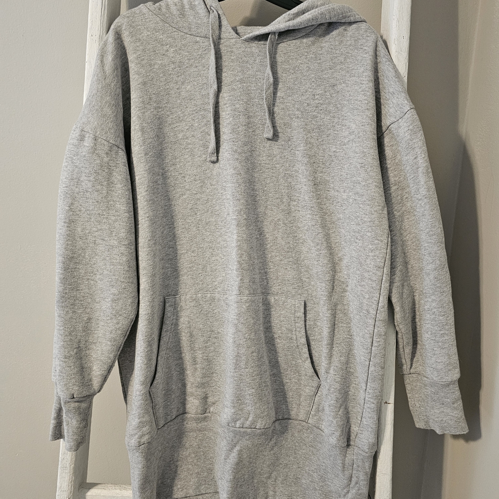 Forever 21 Light Gray Women's Hoodie Dress